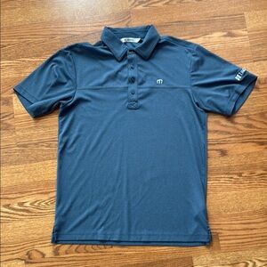 Travis Mathew Blue Polo Shirt Classic Design